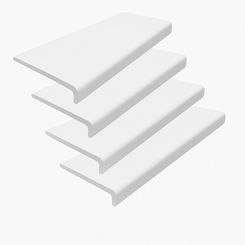 White upvc window sill - white, cover